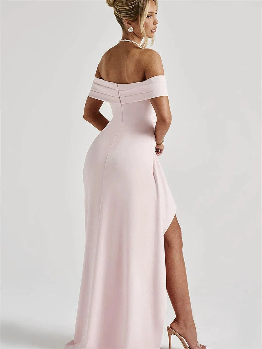 Women's Sleeveless Maxi Dress – Slim Fit with Side Split